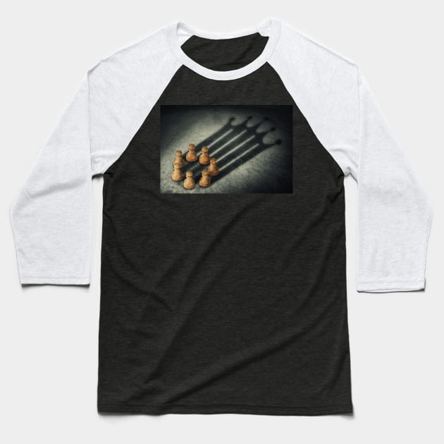 the pawns crown Baseball T-Shirt by psychoshadow